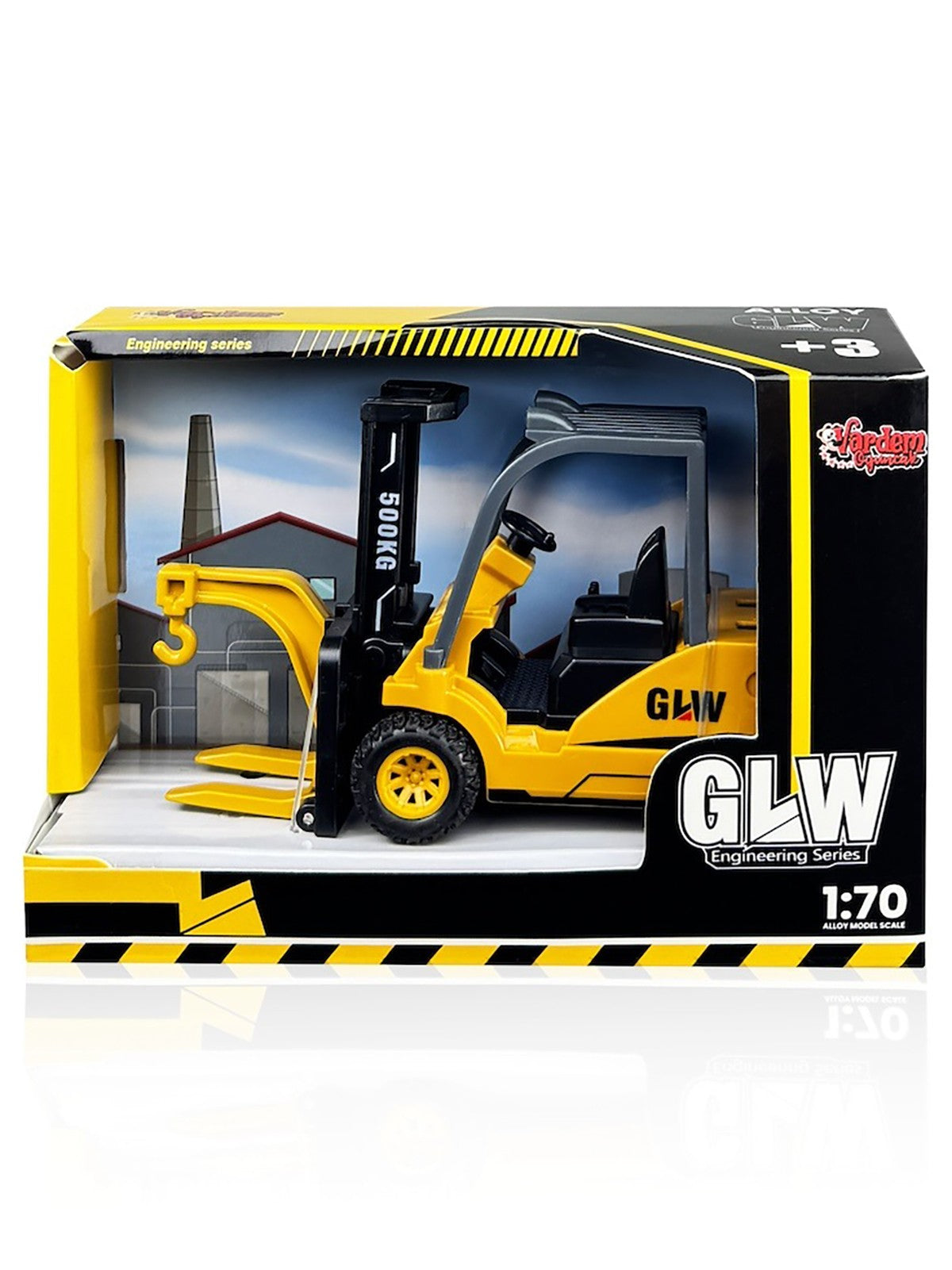 Vardem Oyuncak Kutulu Sürtmeli Metal İnşaat Aracı Forklift