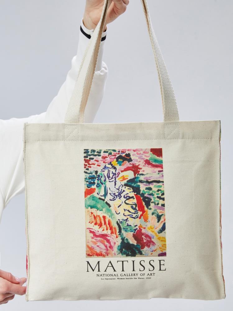 Çınar Bez Çanta Bagg Matisse Fermuarlı Yan Körüklü Bez Çanta