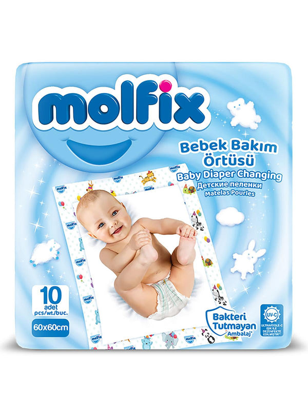 Molfix Bebek Bakım Örtüsü 10 Adet 60x60
