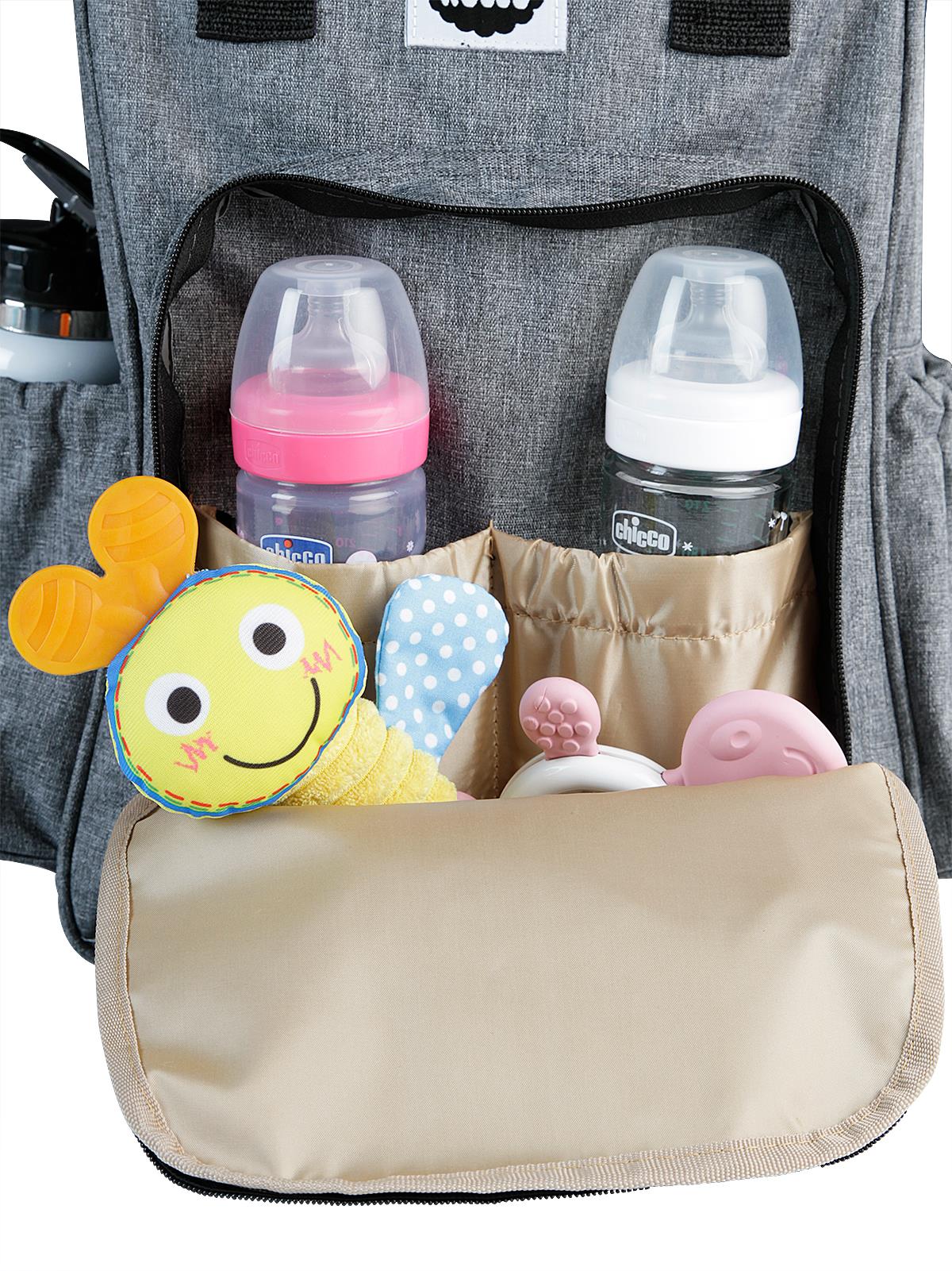 Kujju Anne Bebek Bakım Sırt Çantası  - Gri