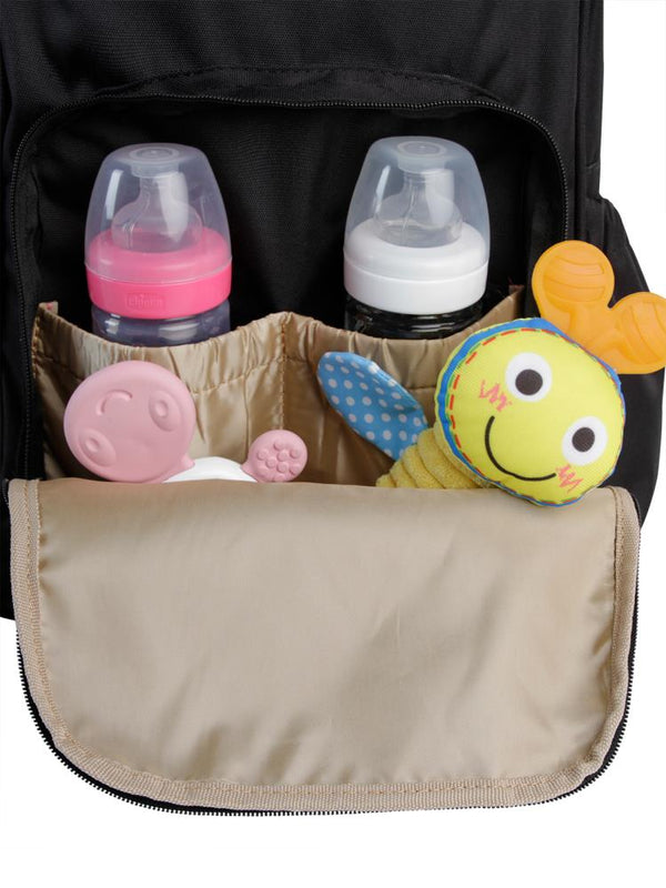 Kujju Anne Bebek Bakım Sırt Çantası  - Siyah