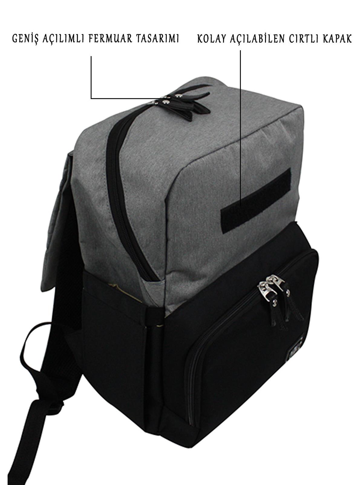 Stylo Working Mothers Backpack Çanta Seti - Siyah