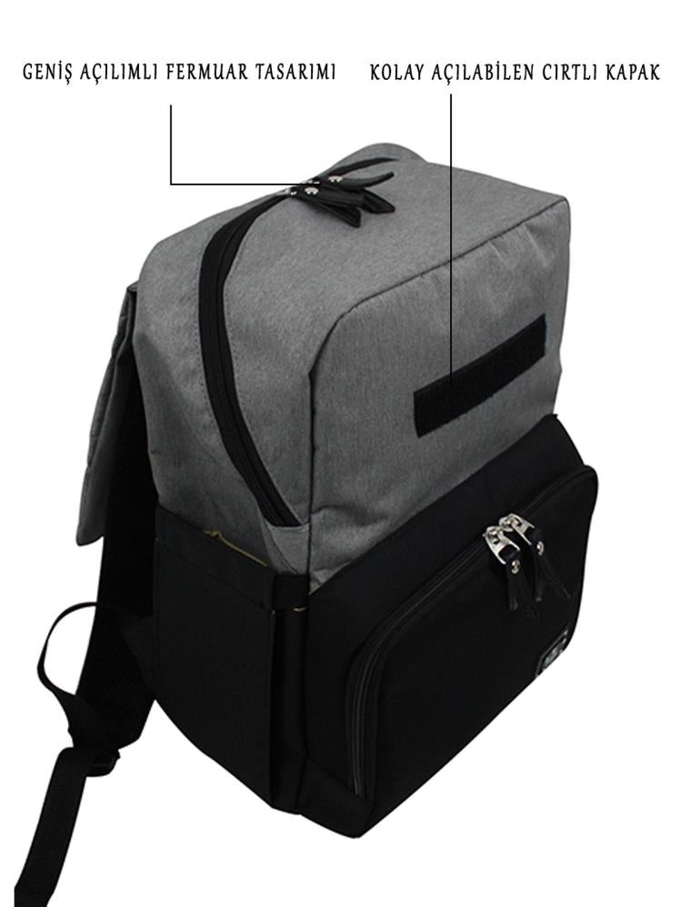 Stylo Working Mothers Backpack Çanta Seti - Siyah