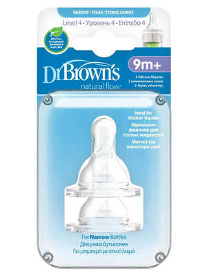Dr. Browns 4. Seviye Dar Ağız Silikon Biberon Emziğiİkili Paket