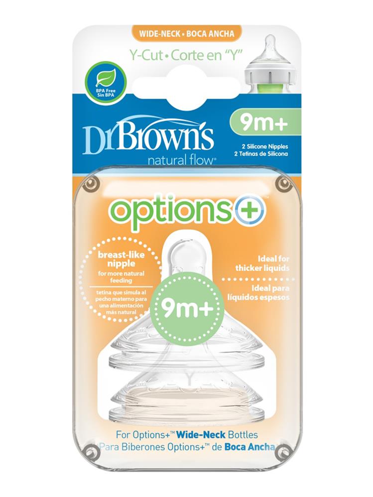 Dr.Browns Y Kesim Geniş Ağız Silikon Biberon Emziğiİkili Paket