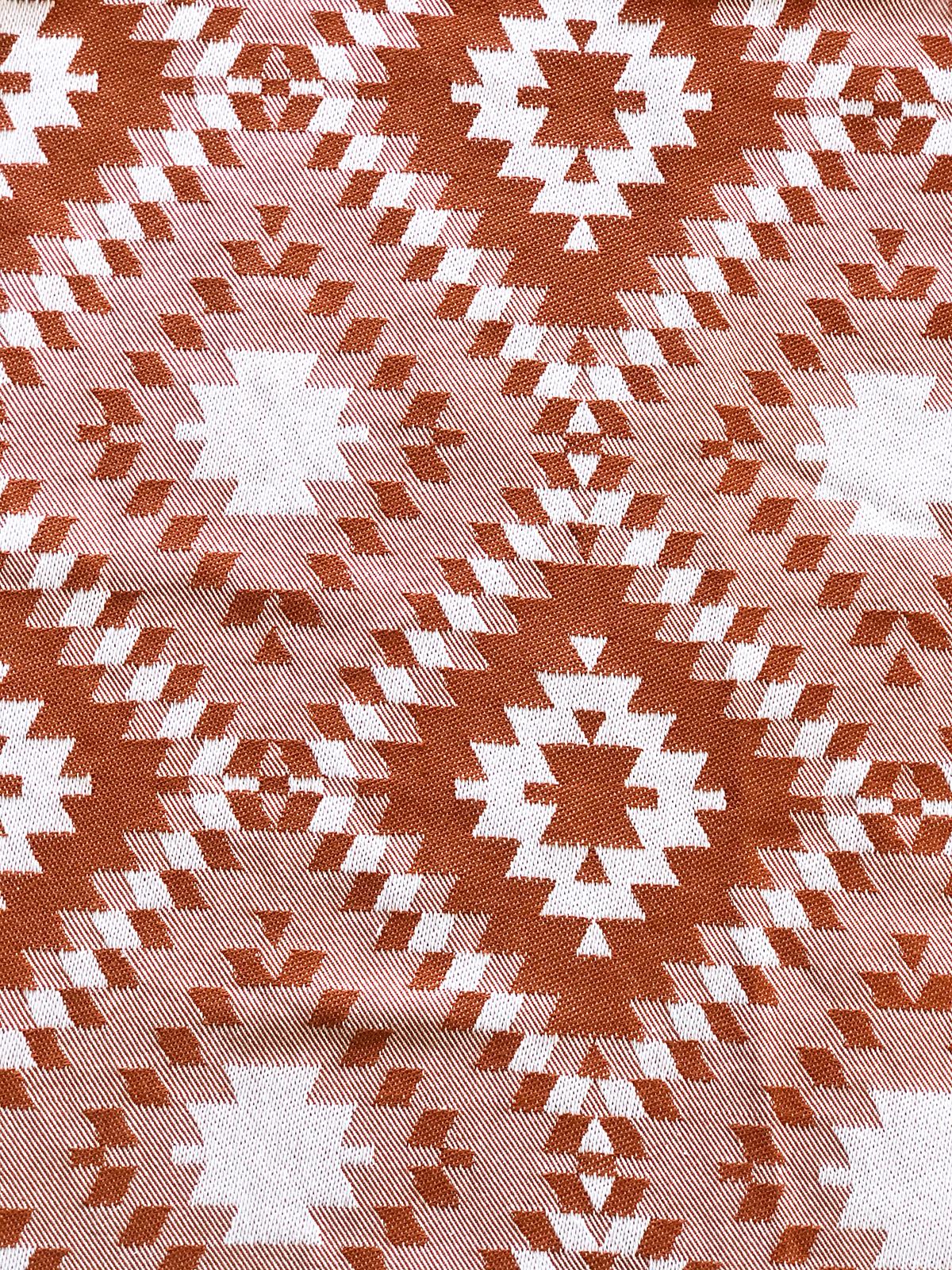 Zubu Bebek Taşıma Sling Küp Desen - Turuncu