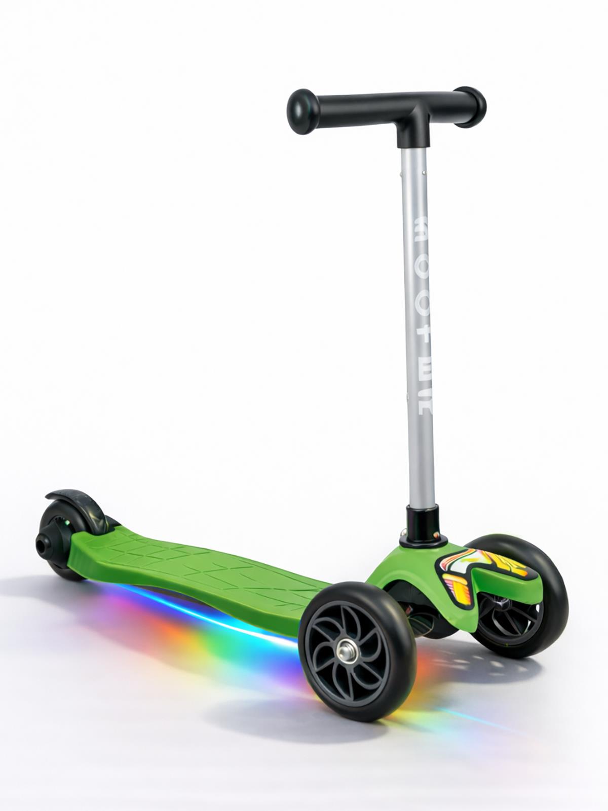 Tois ColorWase Led Işıklı 4 Kademe Ayarlanabilir 3 Tekerlekli Scooter - Yeşil