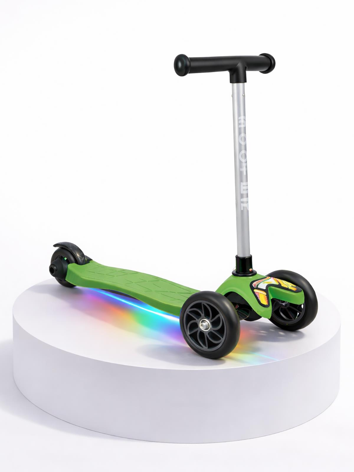 Tois ColorWase Led Işıklı 4 Kademe Ayarlanabilir 3 Tekerlekli Scooter - Yeşil