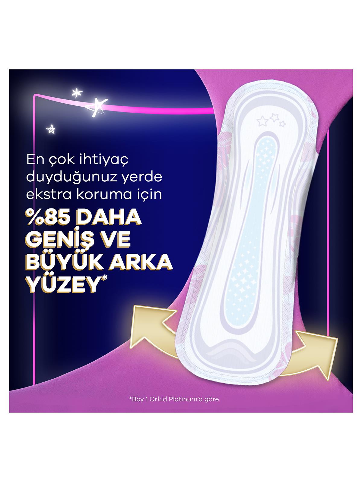 Orkid Platinum Dörtlü Paket Gece Ekstra  Plus 14 Adet