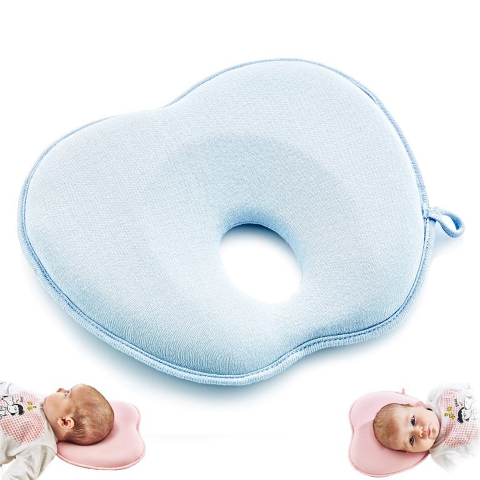 Babyjem Duz Kafa Yastıgı - Mavi