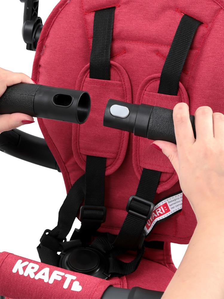 Kraft Rito Star 3 In 1 Katlanır Bisiklet - Kırmızı