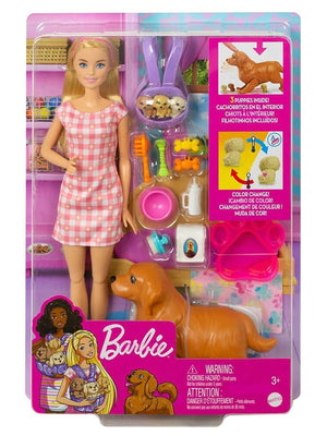 Barbie ve yeni doğan köpekler