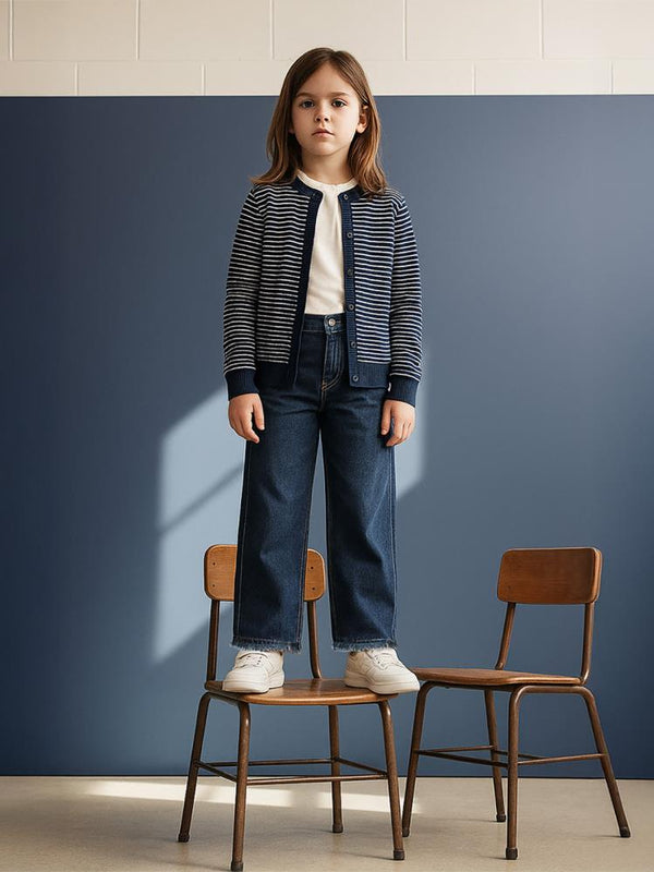 Civil Girls Pantolon Etek 6-9 Yaş Pantolon - Mavi