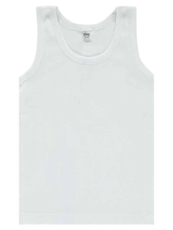 Civil Boys Ribana 2-14 Yaş Askılı Atlet - Beyaz