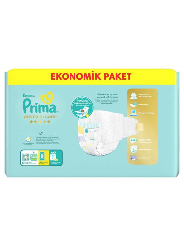Prima Premium Care 4 Beden Bebek Bezi Maxi Ekonomik Paket 46 Adet