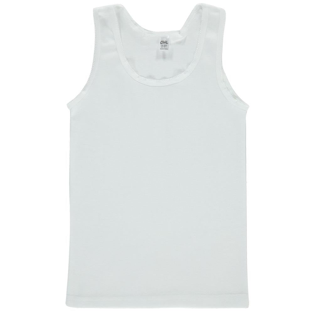 Civil Girls Askılı Yaka 2-12 Yaş Kız Atlet - Beyaz