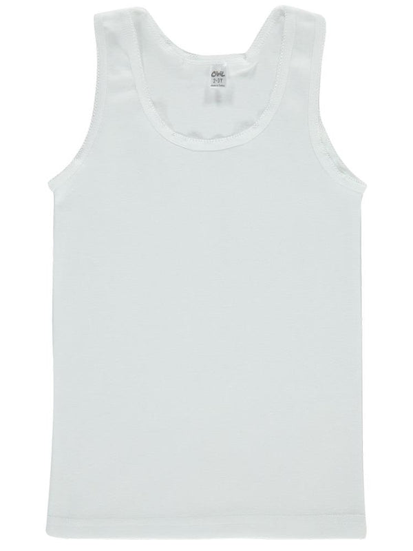 Civil Girls Askılı Yaka 2-12 Yaş Kız Atlet - Beyaz