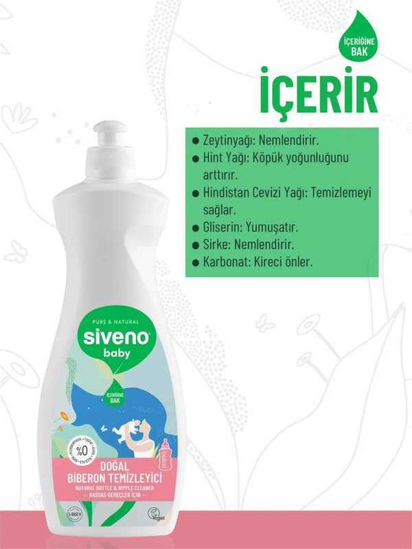 Siveno Baby Doğal Emzik Ve Biberon Temizleyici 500 ml
