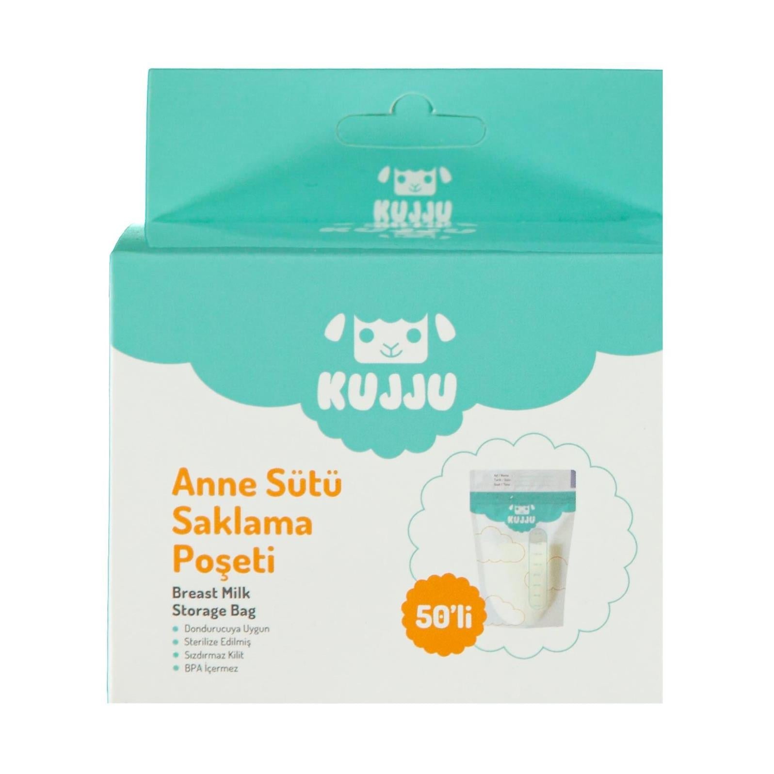 Kujju Süt Saklama Poşeti 50 Adet