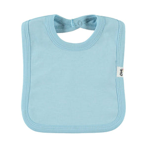 Civil Baby Arkadan Çıtçıtlı Unisex Mama Önlük - Mavi