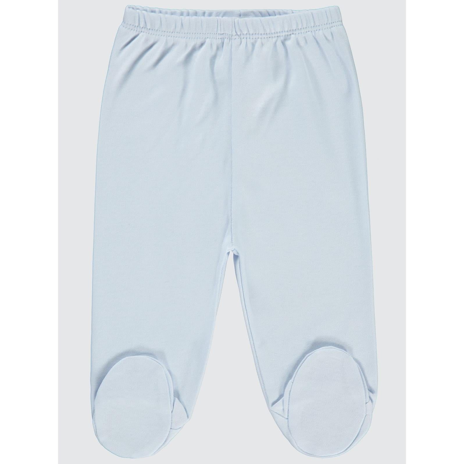 Civil Baby Kız Bebek Beli Lastikli 0-9 Ay Unisex Patikli Tek Alt - Mavi