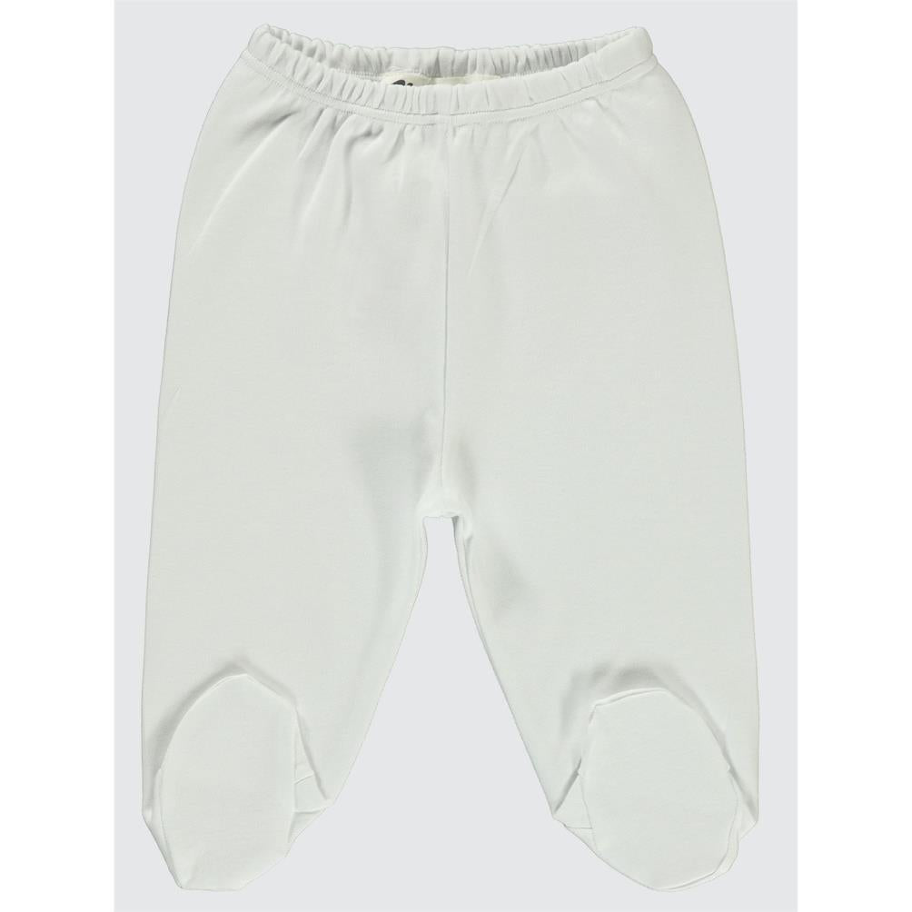 Civil Baby Beli Lastikli 0-9 Ay Unisex Patikli Tek Alt - Ekru