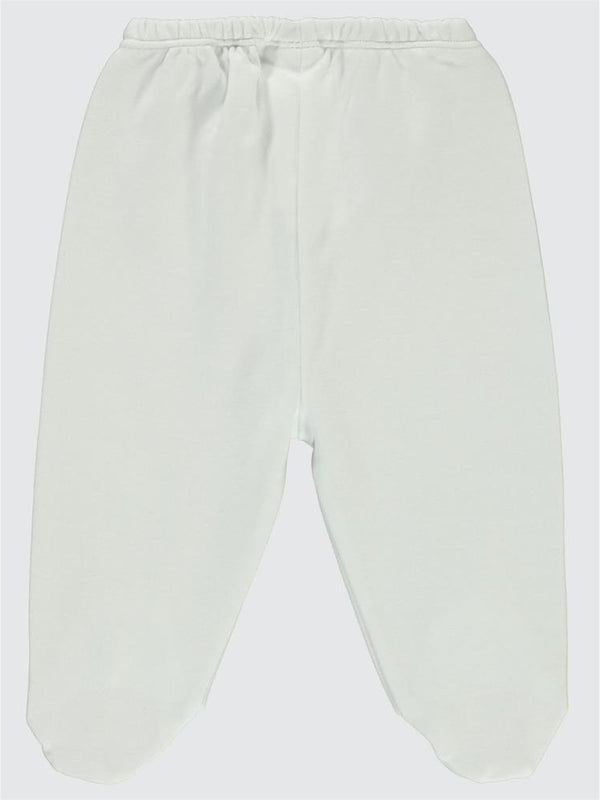 Civil Baby Beli Lastikli 0-9 Ay Unisex Patikli Tek Alt - Ekru