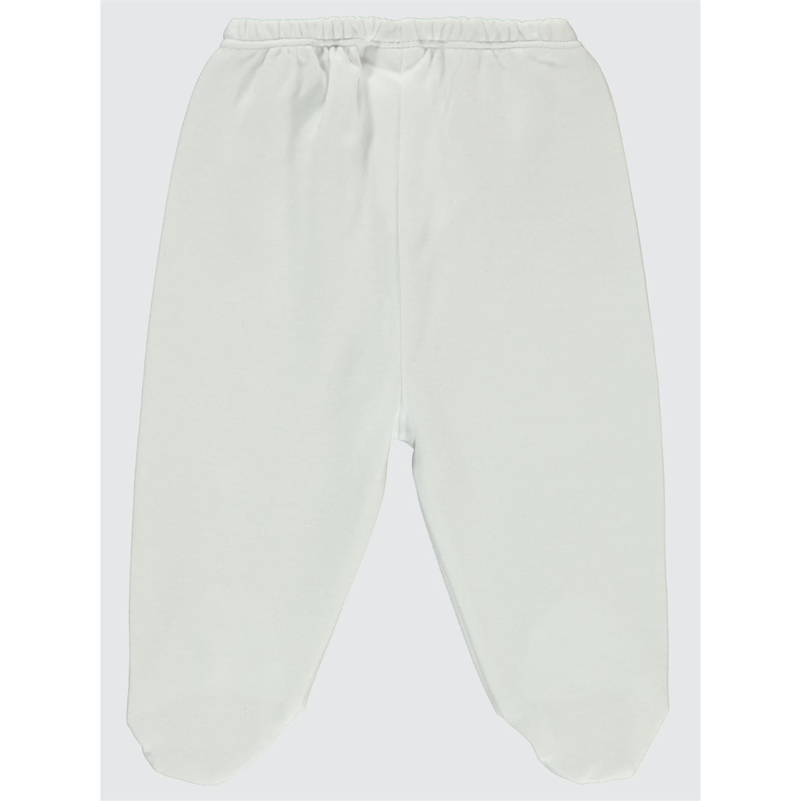 Civil Baby Beli Lastikli 0-9 Ay Unisex Patikli Tek Alt - Ekru