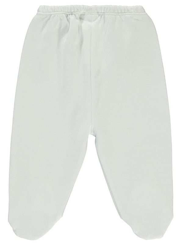 Civil Baby Beli Lastikli 0-9 Ay Unisex Patikli Tek Alt - Ekru