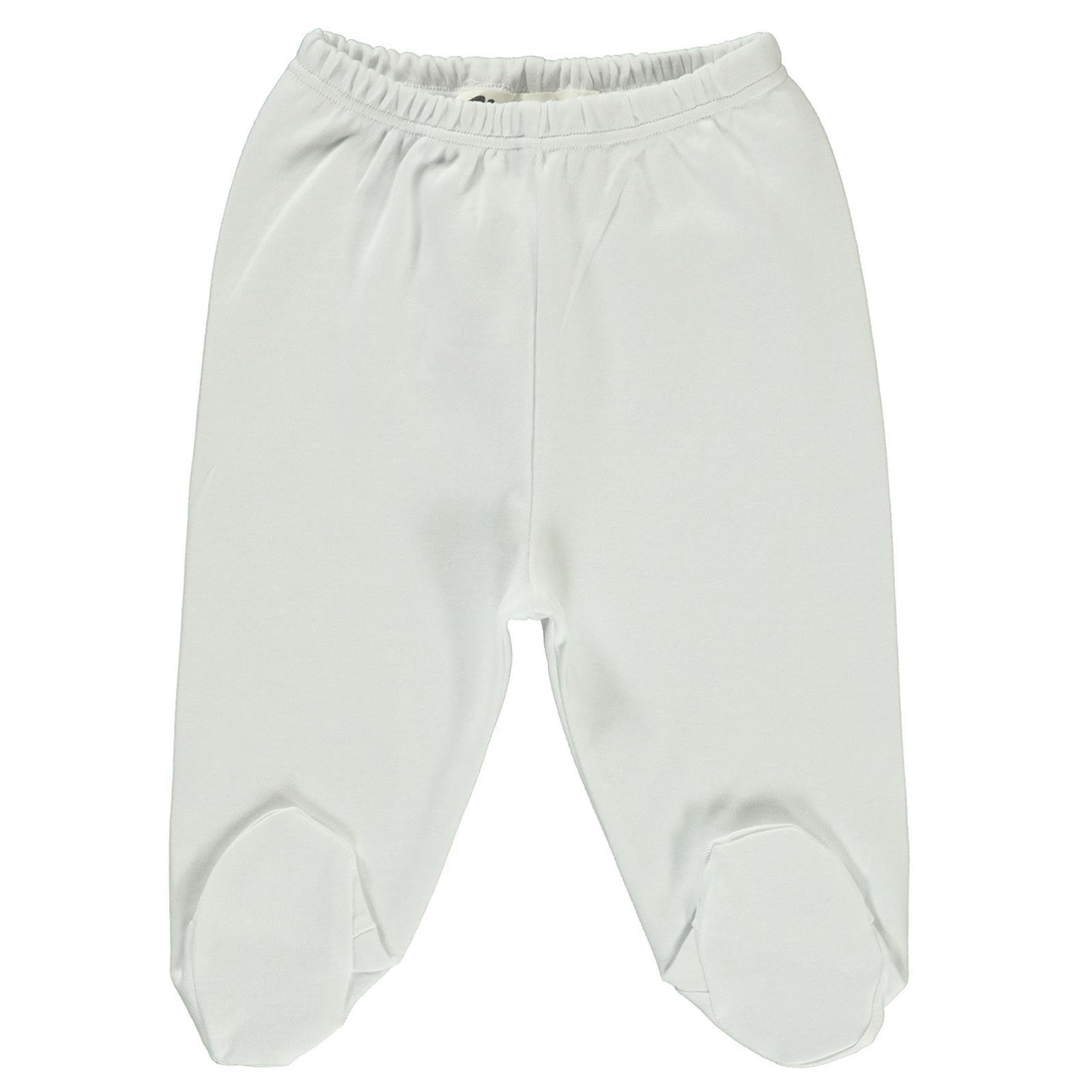 Civil Baby Kız Bebek Beli Lastikli 0-9 Ay Unisex Patikli Tek Alt - Ekru