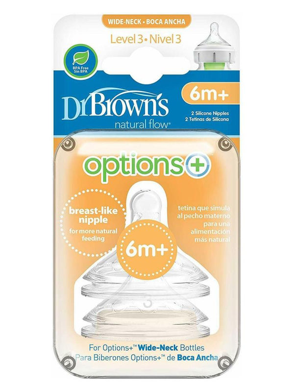 Dr.Browns 3. Seviye Geniş Ağız 2'li Silikon Biberon Emziği