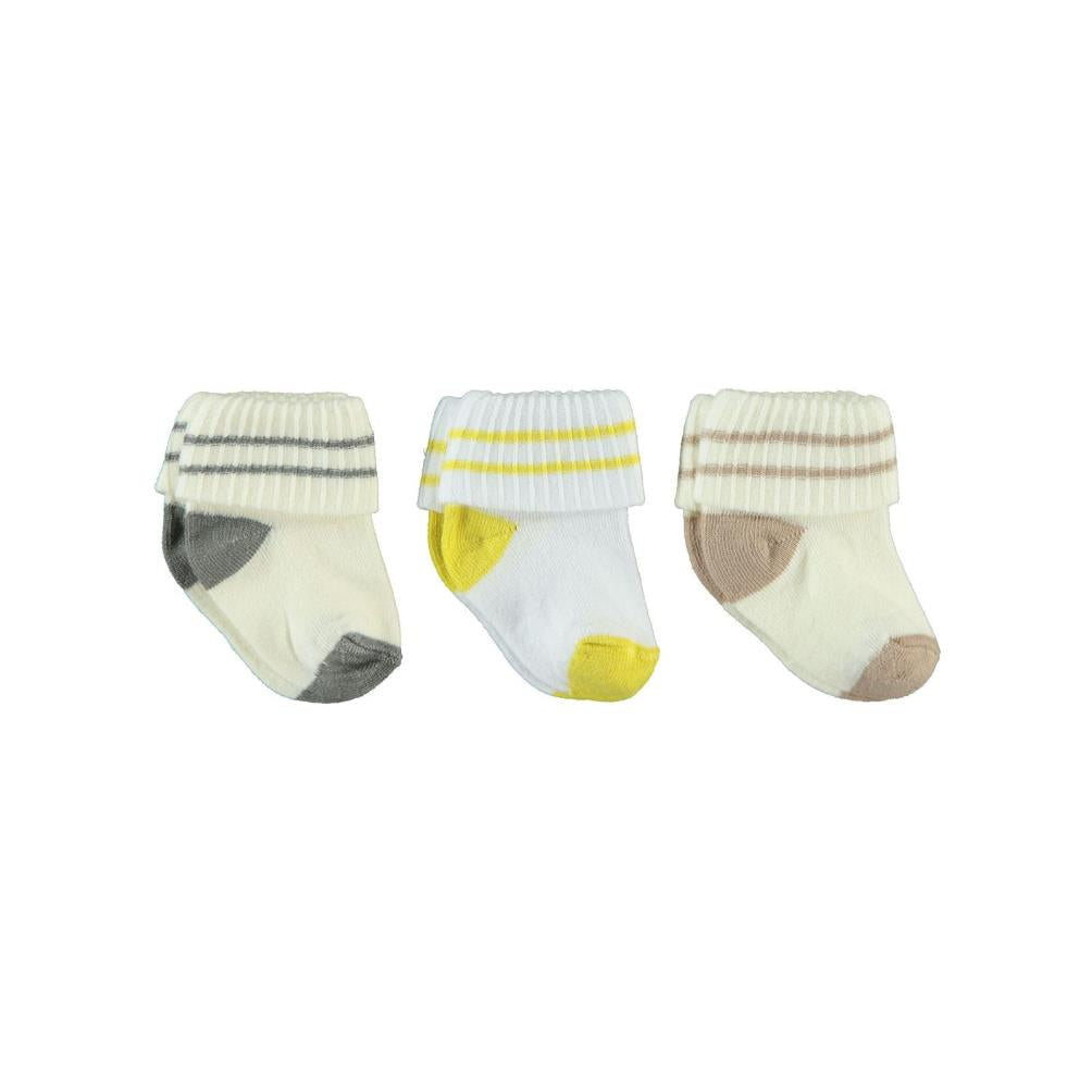 Civil Baby Erkek Bebek 3'lü Çorap Set 0-6 Ay