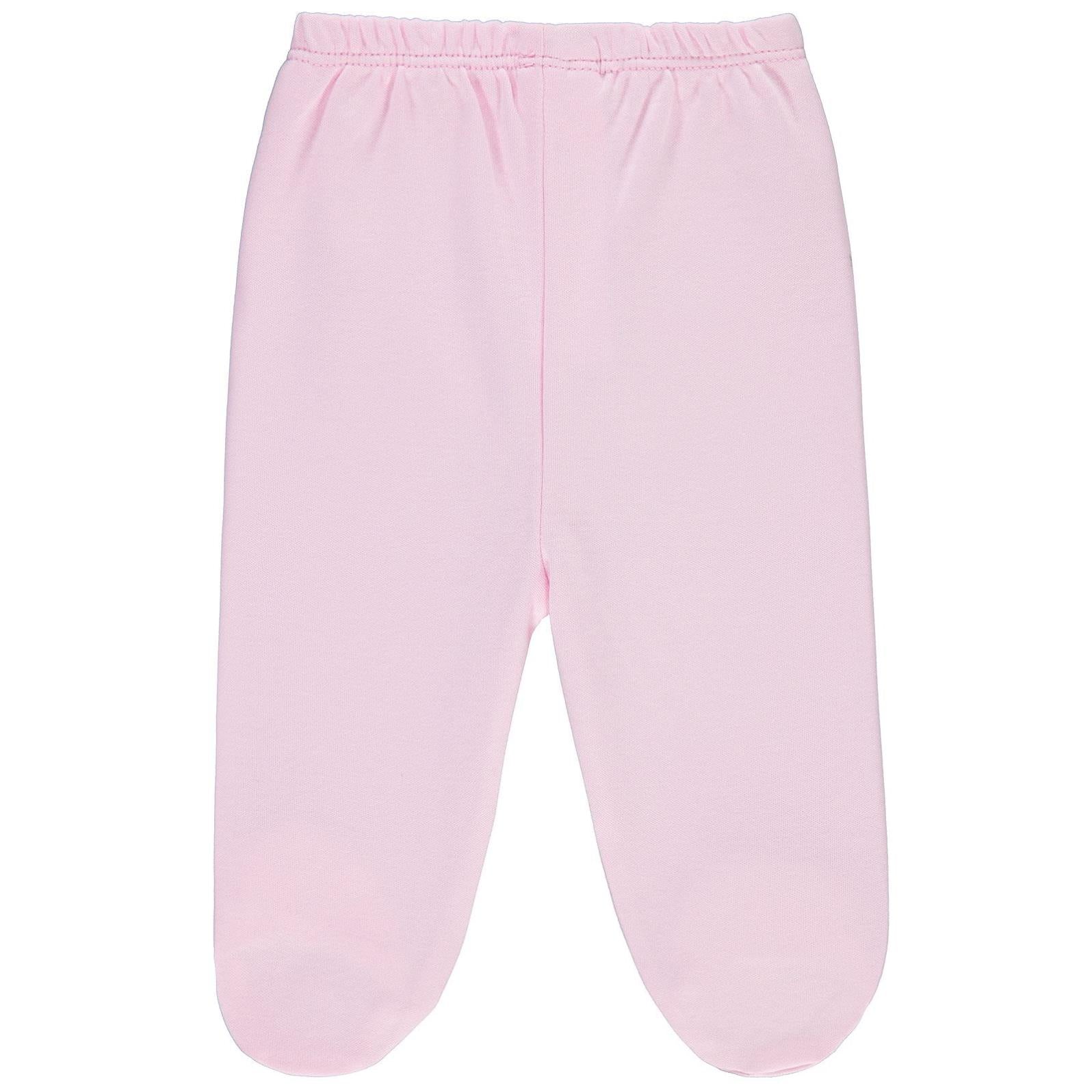 Civil Baby Kız Bebek Beli Lastikli 0-9 Ay Unisex Patikli Tek Alt - Pembe