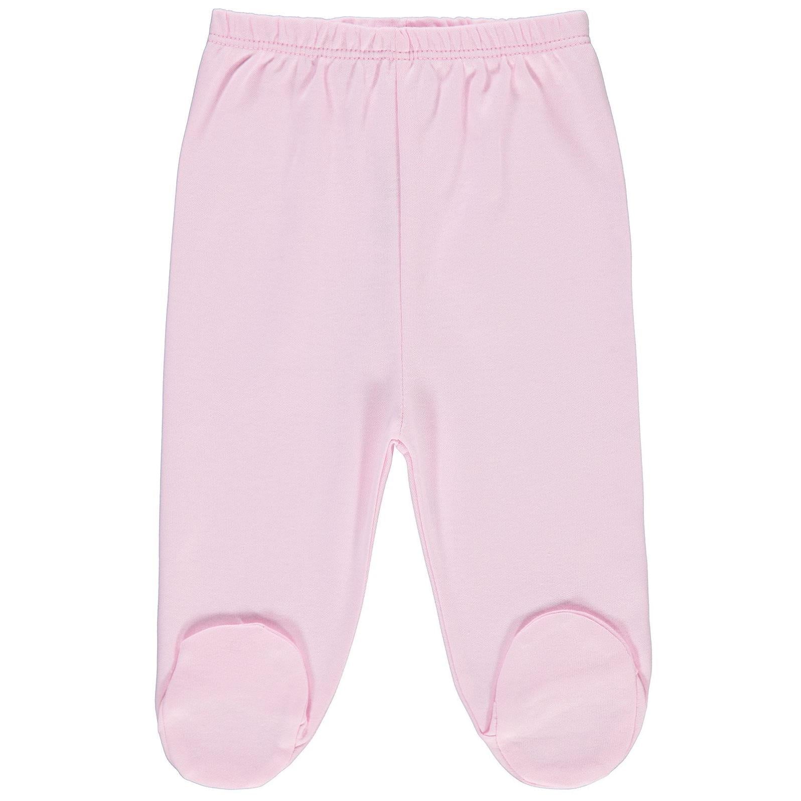 Civil Baby Kız Bebek Beli Lastikli 0-9 Ay Unisex Patikli Tek Alt - Pembe