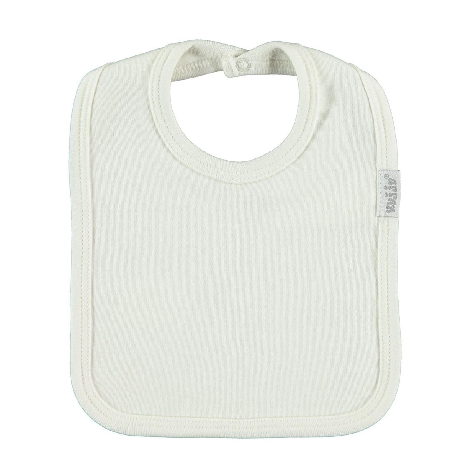 Civil Baby Arkadan Çıtçıtlı Unisex Mama Önlük - Ekru