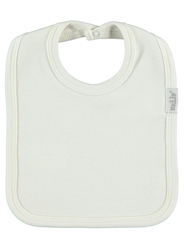 Civil Baby Arkadan Çıtçıtlı Unisex Mama Önlük - Ekru