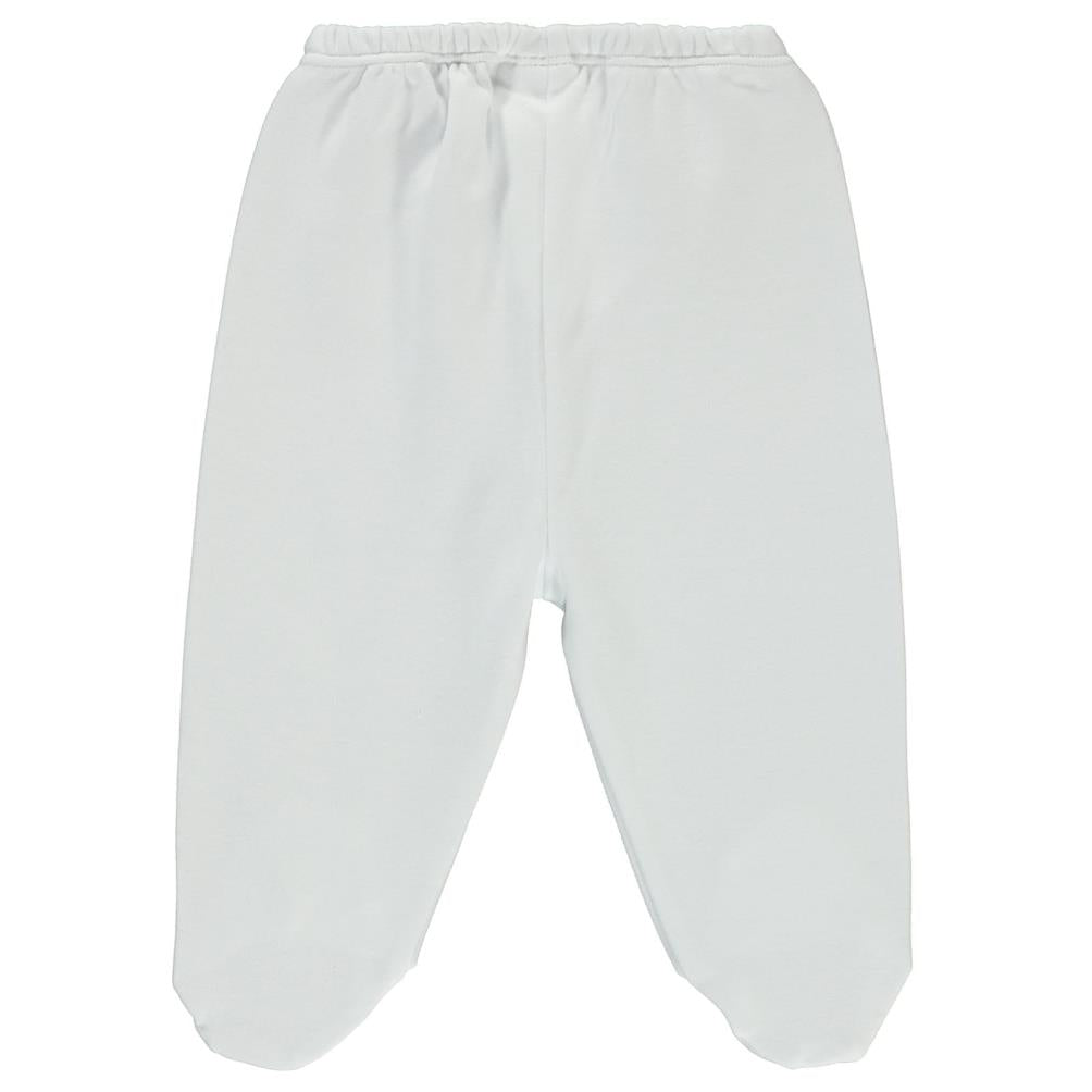 Civil Baby Beli Lastikli 0-9 Ay Unisex Patikli Tek Alt - Beyaz