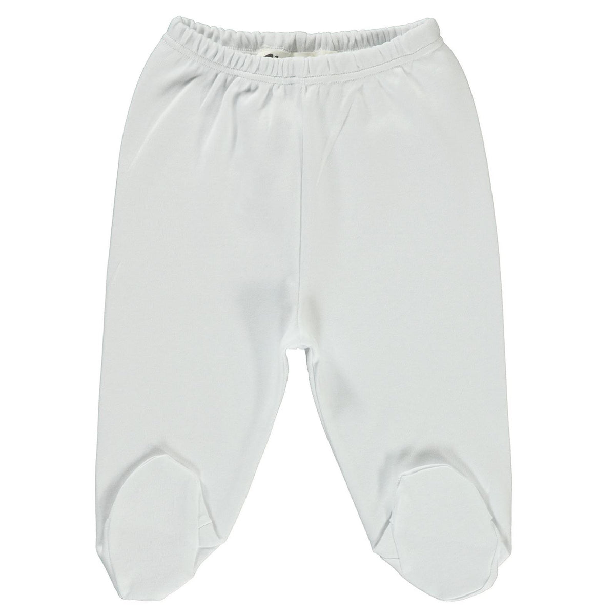 Civil Baby Kız Bebek Beli Lastikli 0-9 Ay Unisex Patikli Tek Alt - Beyaz