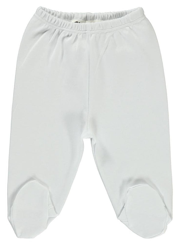 Civil Baby Beli Lastikli 0-9 Ay Unisex Patikli Tek Alt - Beyaz