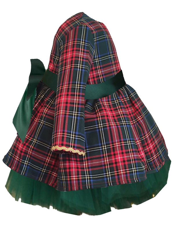 Shecco Babba Kız Çocuk Tütü Elbise Taç Takım  Fiyonk 1-8 Yaş - Yeşil