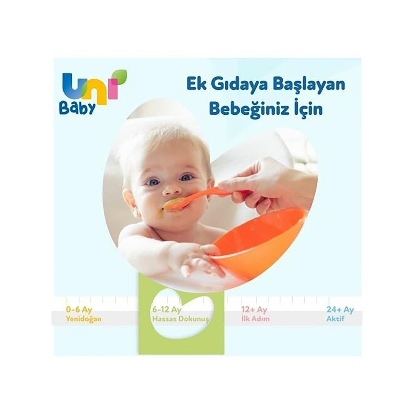 Uni Baby Hassas Dokunuş Islak Mendil 3x52'li
