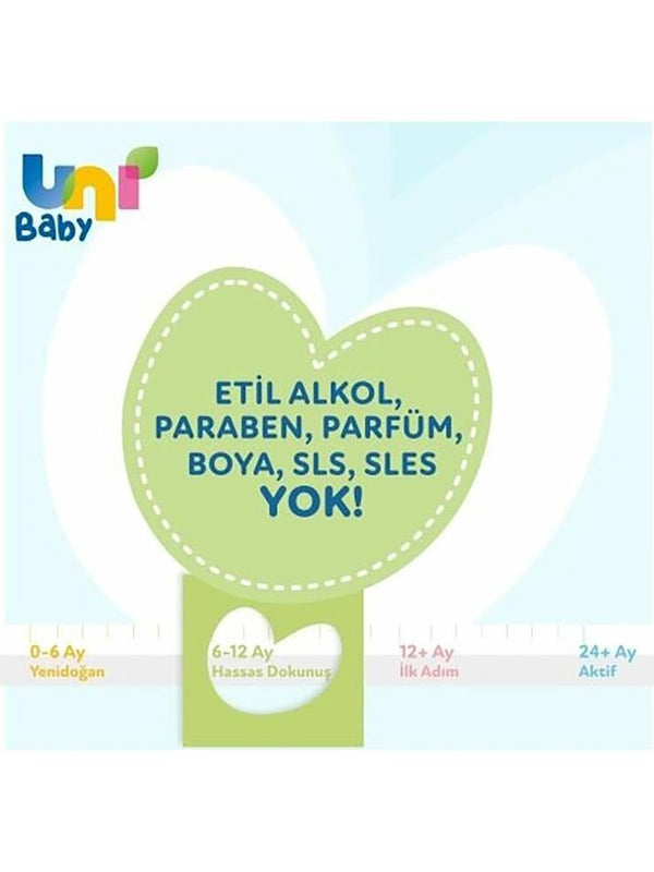 Uni Baby Hassas Dokunuş Islak Mendil 3x52'li