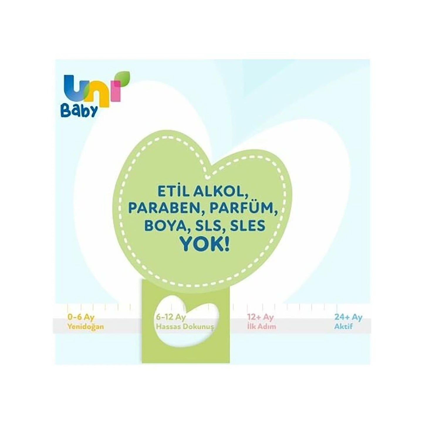 Uni Baby Hassas Dokunuş Islak Mendil 3x52'li