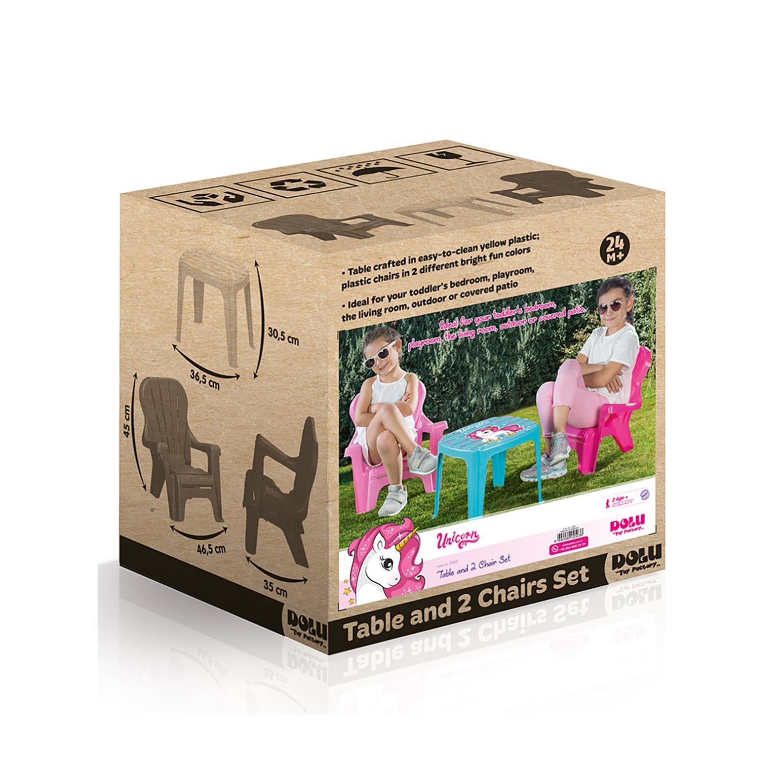 Unıcorn Masa Ve 2'lı Sandalye Setı