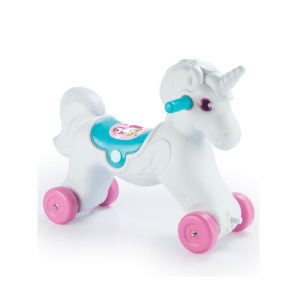 Dolu Unicorn Sallanan Tekerlekli At 2+ Yaş