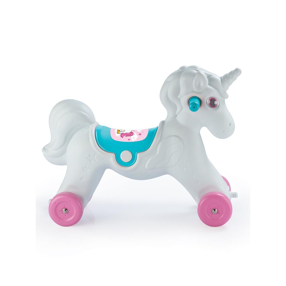 Dolu Unicorn Sallanan Tekerlekli At 2+ Yaş