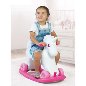 Dolu Unicorn Sallanan Tekerlekli At 2+ Yaş