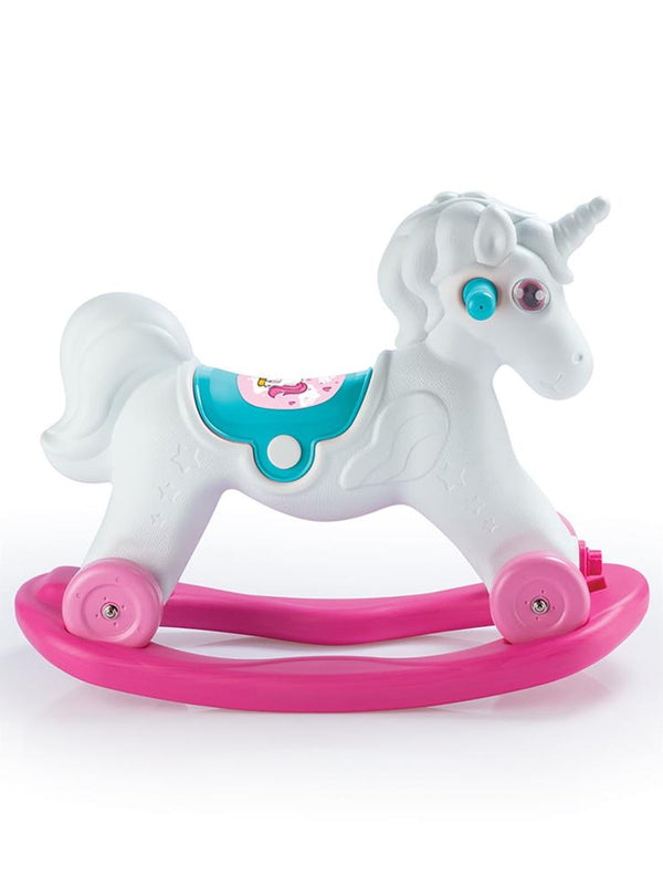 Dolu Unicorn Sallanan Tekerlekli At 2+ Yaş