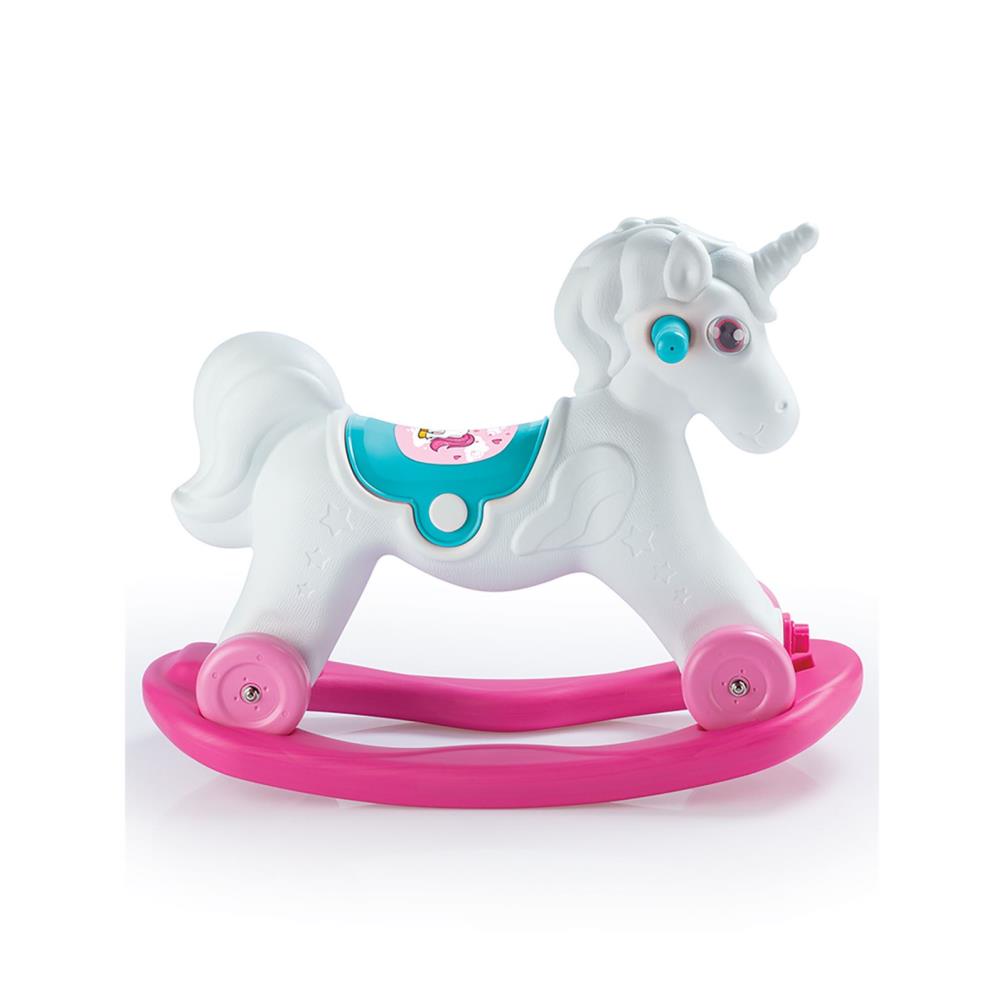 Dolu Unicorn Sallanan Tekerlekli At 2+ Yaş