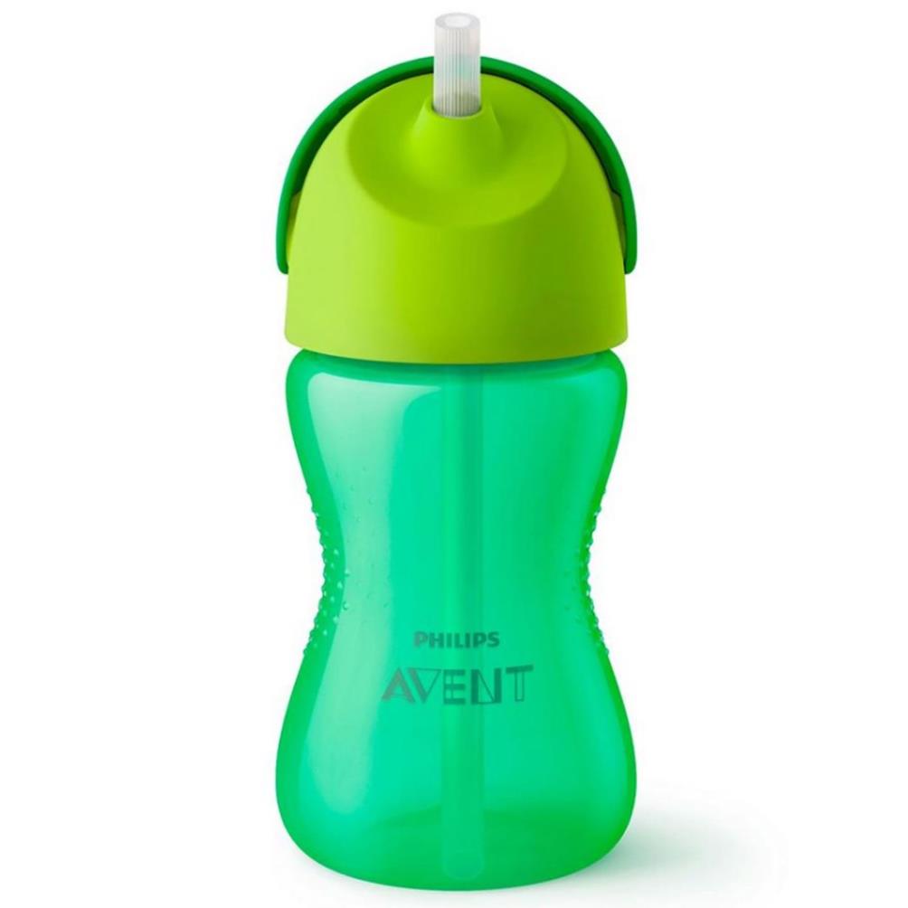 Avent Desenlı Pıpetlı Bardak Yeşil 300 ml